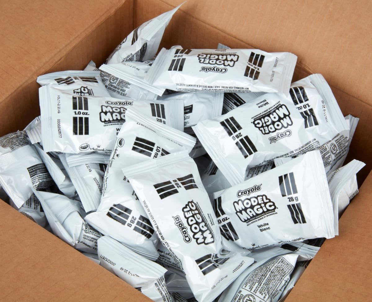 Crayola Model Magic - White (75ct), 1oz Modeling Clay Alternative, Molding Air Dry Clay for Kids, Bulk Art Supplies, Must Have Teacher Classroom Essentials - Image 4