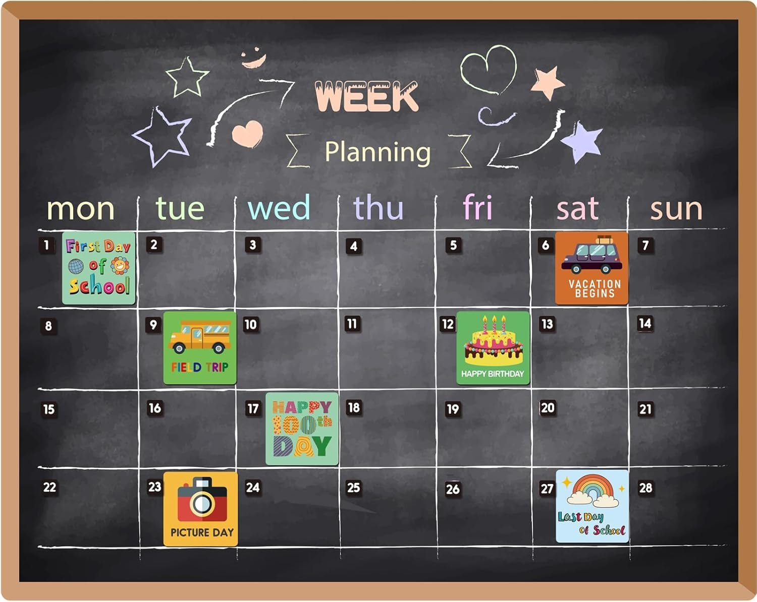 42Pcs Holiday Magnets for Magnetic Calendar, Holiday Refrigerator Magnets for Calendar Whiteboard, Dry Erase Boards, Calendar Magnets Accessories for Home Classroom Office - Image 6