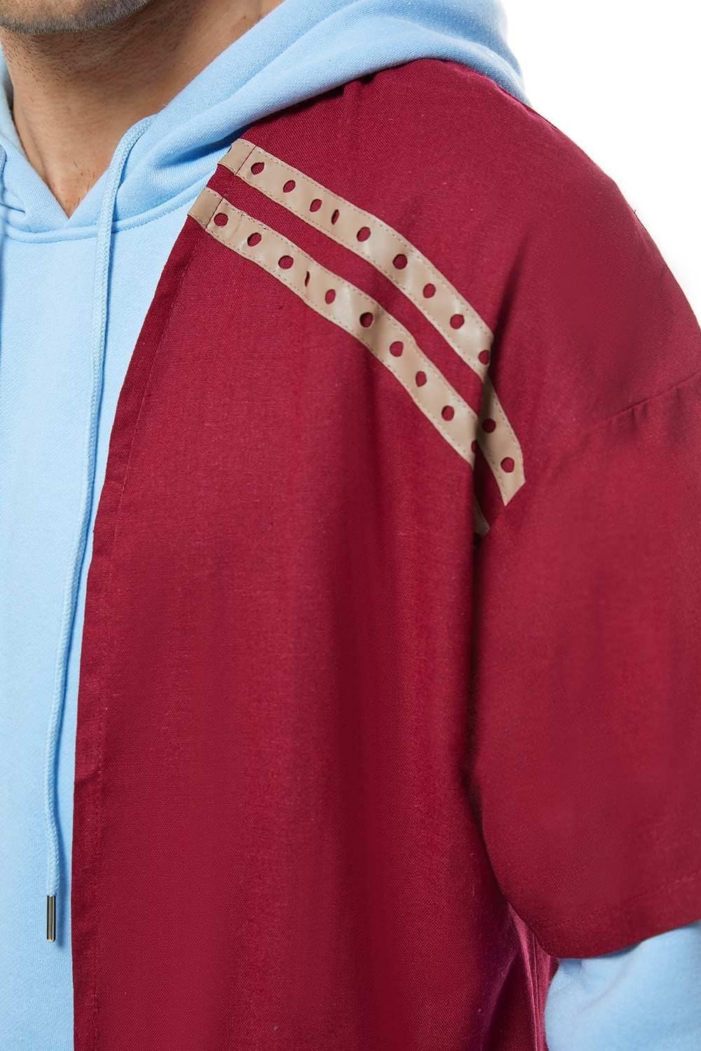 Feeriay Fat Mens Costume Super Hero Cosplay Hoodie Pants Cloak Coat Outfits for Adults Men Halloween - Image 7