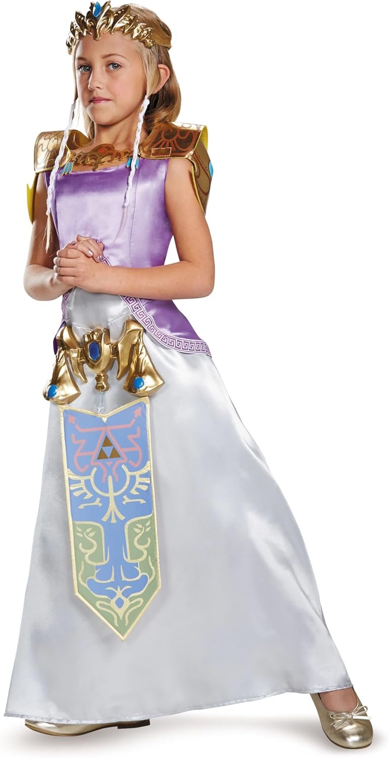 Zelda Deluxe Legend of Zelda Nintendo Costume, Large/10-12 - Image 4