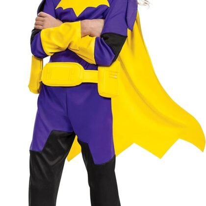 Disguise Batgirl Costume, Official Batwheels Deluxe Costume Outfit and Batgirl Mask