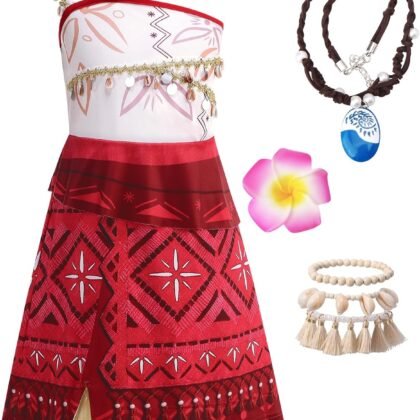 Princess Costume for Girls Ocean Adventure,Princess Dress Up for Kids,Halloween Costume Birthday Gifts