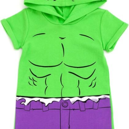 Marvel Avengers Spider-Man Captain America Hulk Miles Morales Cosplay Romper Newborn to Toddler