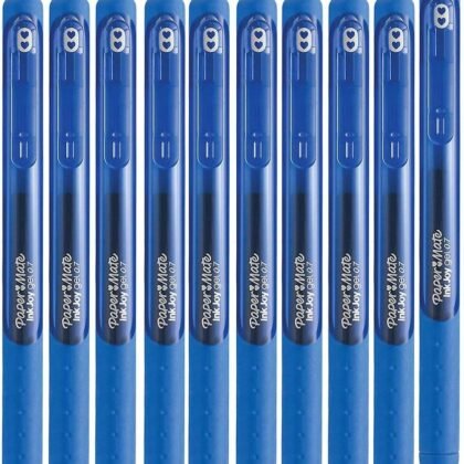 Paper Mate Inkjoy Gel Retractable Gel Ink Pens, Pack of 10 (Blue, Medium Point)