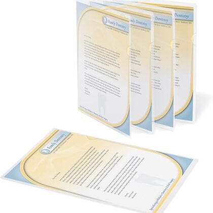 Office Depot Poly Project View Folders, Letter Size, Clear, Pack of 10, 741341