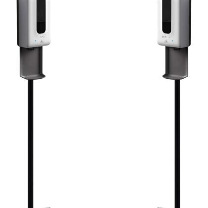 Luxton 2 Pack Automatic Hand Sanitizer Dispenser/Soap Dispenser - Sanitizing Station - Floor Stand, Drip Catcher - Touchless Auto Sensor, Refillable 1200ml Bottle - Portable White