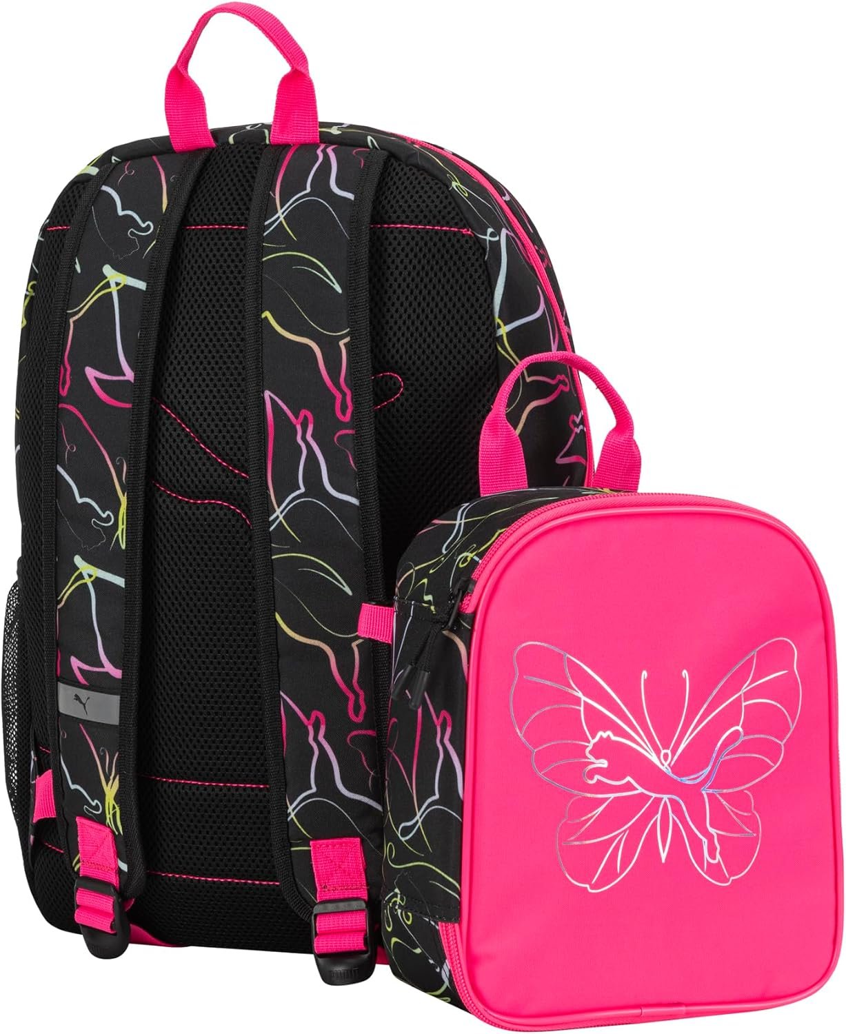 PUMA Unisex Kid's Colony Lunch Kit & Backpack Combo, Knockout Pink, Medium - Image 3