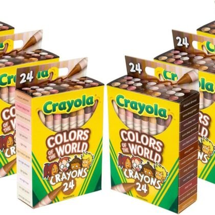Crayola Bulk Crayon Set, Colors of The World, Multicultural Crayons, School Supplies, 6 Sets of 24 Colors
