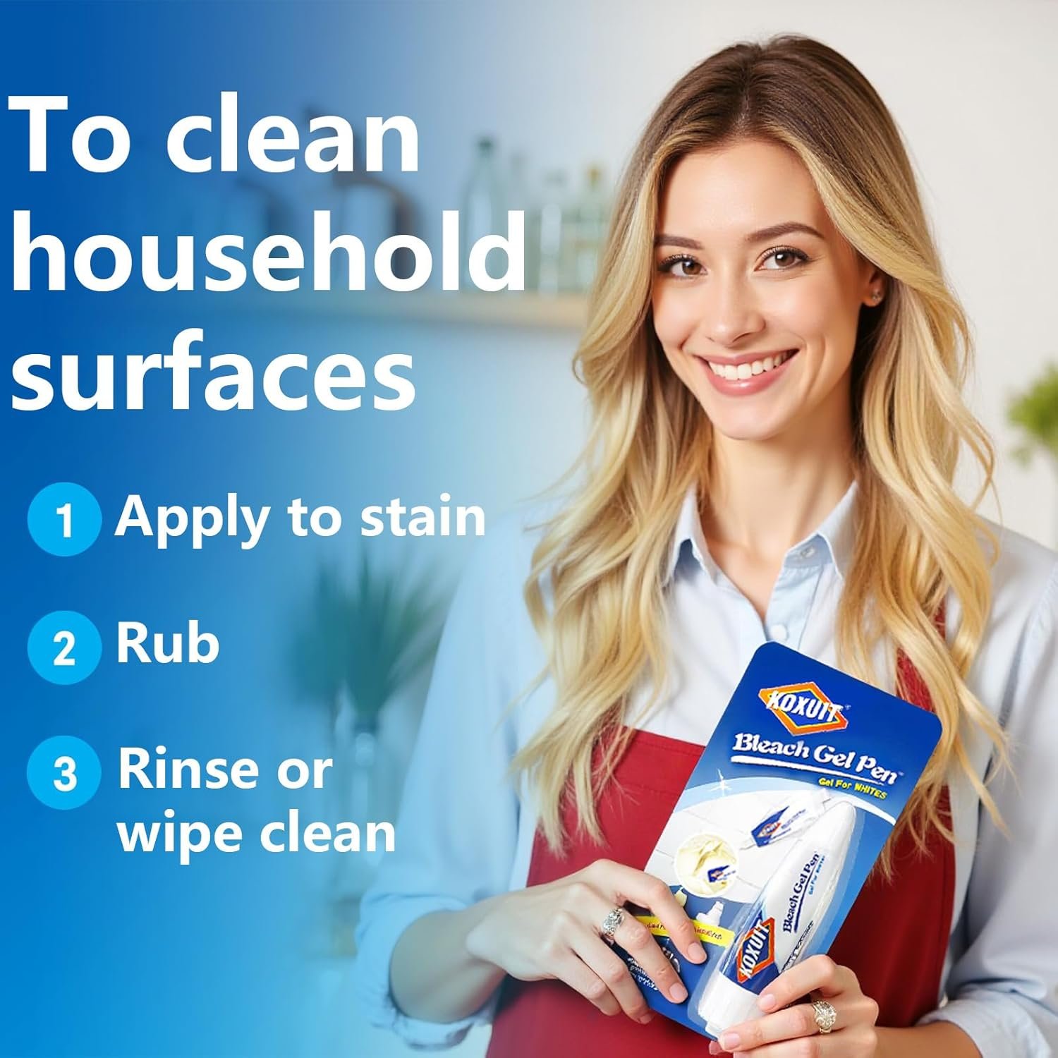 Bleach Pen,Bleach Pen for Clothing,bleach gel Pen,Stain Remover Pen, Mold Stain Remover Gel Cleaner, Clothing bleached DIY design, Travel Accessories, Lnstantly Remove Stains(Milky white) 1PCS. - Image 2