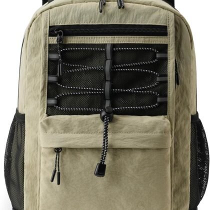 10L Small Size Casual Backpack for Kids Girls Boys Ages 3-9, Mini Waterproof Outdoor Sport Travel Hiking Camping Daypack (Khaki)