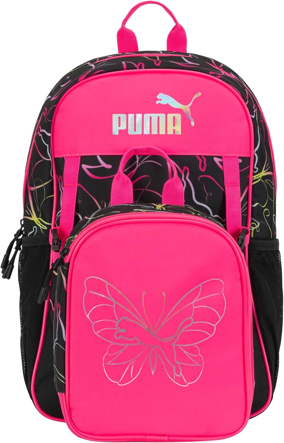 PUMA Unisex Kid's Colony Lunch Kit & Backpack Combo, Knockout Pink, Medium - Image 2