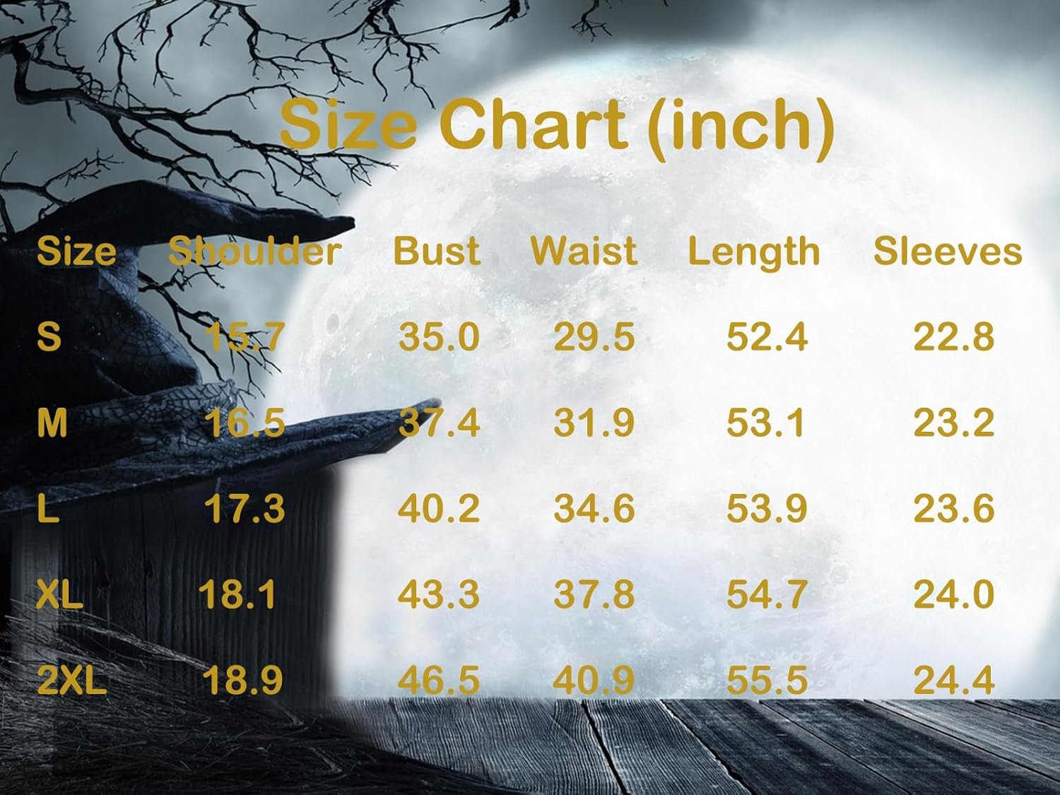 GRAJTCIN Women's Wicked Witch Costume, 4 Pieces Halloween Deluxe Witchy Dress Black - Image 5