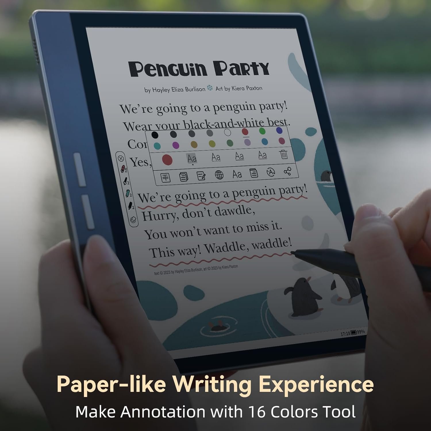 Bigme B751C Color Ebook Reader 7 Inch E-Ink Paper Tablet for Notes Taking, Reading and Writing (Case and Stylus Included) - Image 4