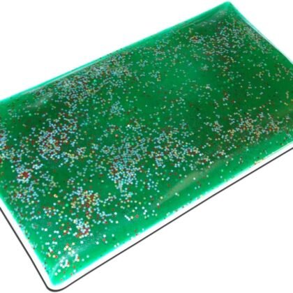 Skil-Care Weighted Rectangular Lap Pad Green Gel, 5lbs - Vinyl Covered, Heat Sealed, Calming Sensory Aid, Wipe Clean, Stimulates User, 914506