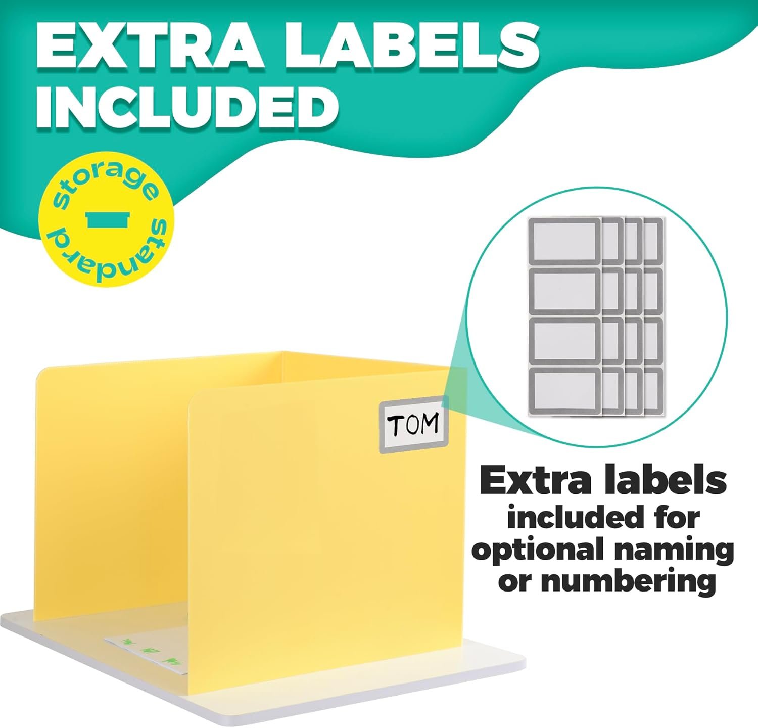 16 Pack Desk Privacy Folders for Students Desk Divider - Designer Pastel Color Privacy Folders for Students - Easy to Clean Strong Plastic Privacy Shield Desk Dividers for Students Classroom Supplies - Image 9