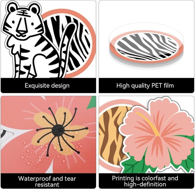 45Pcs Safari Jungle Animals Cutouts Bulletin Board Set Classroom Cutouts Safari Classroom Decor Back to School Bulletin Board Animals Leaves Cutouts for Teacher Baby Shower Wall Decor - Image 3