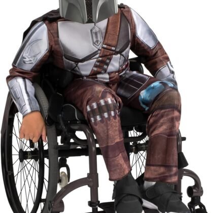 STAR WARS The Mandalorian Official Youth Adaptive Costume - Costumes with Adaptive Features (Wheel Cover Sold Separately)