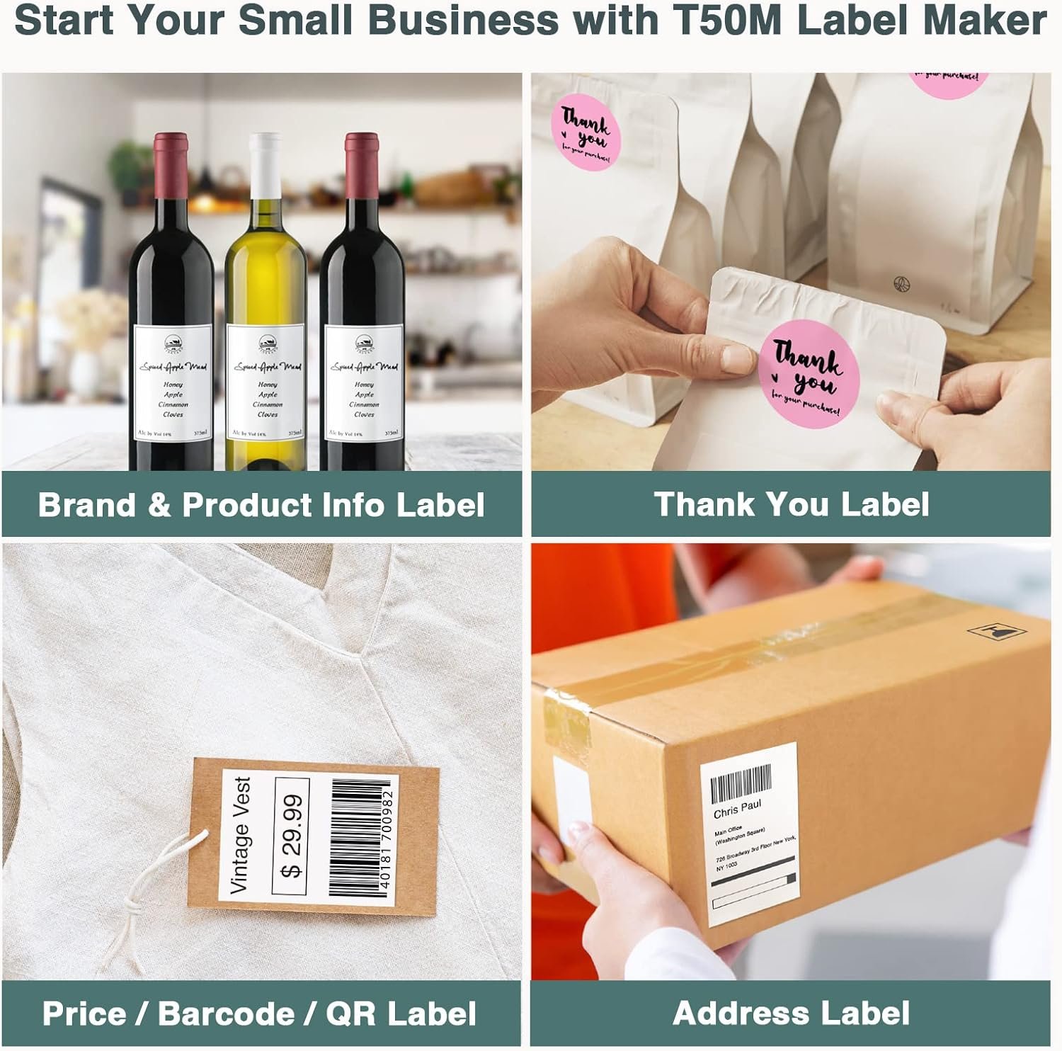 SUPVAN T50M Series Label Maker Tape, Round Size Φ2 140 Labels/Roll Genuine Laminated Thermal Label Tape Refill, Waterproof Oilproof Highly Adhesive Auto Detect Labels, Black on White - Image 6