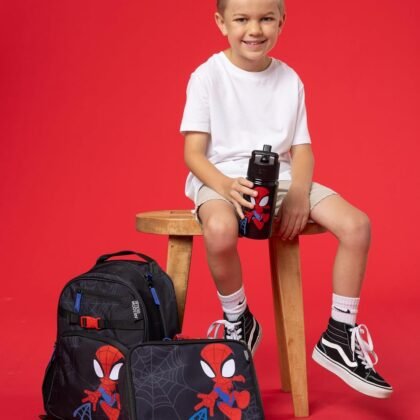 Simple Modern Disney Spiderman Medium Toddler Backpack, Lunch Box and Water Bottle for School, Girls | 3 pc | Spidey Kid