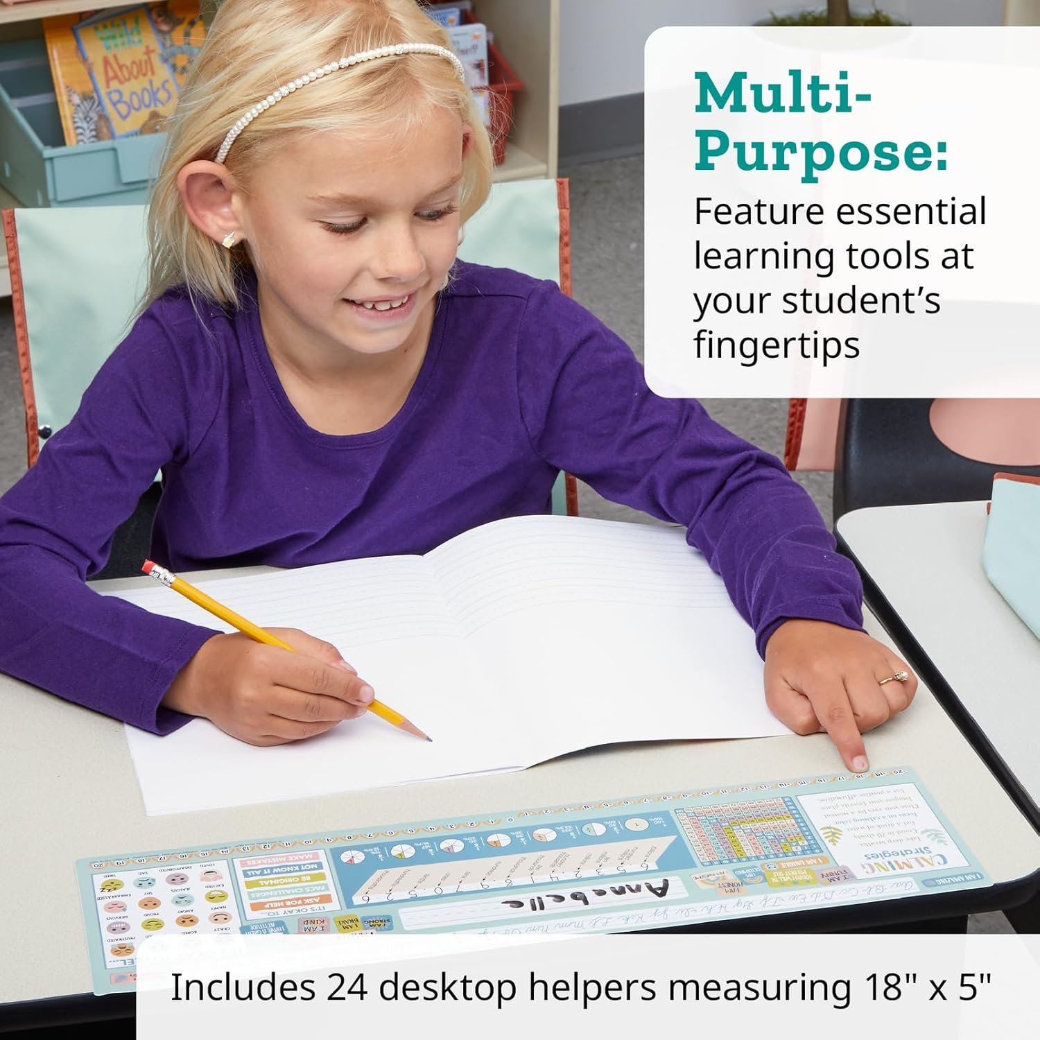 Really Good Stuff Stars and Swirls Desktop Helpers - Set of 24 - Image 4