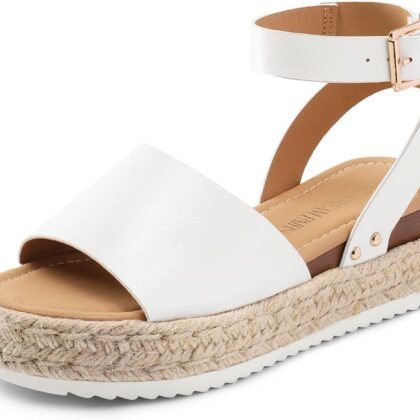 DREAM PAIRS Women's Platform Espadrilles Casual Ankle Strap Wedge Sandals Comfortable Dressy Summer Shoes