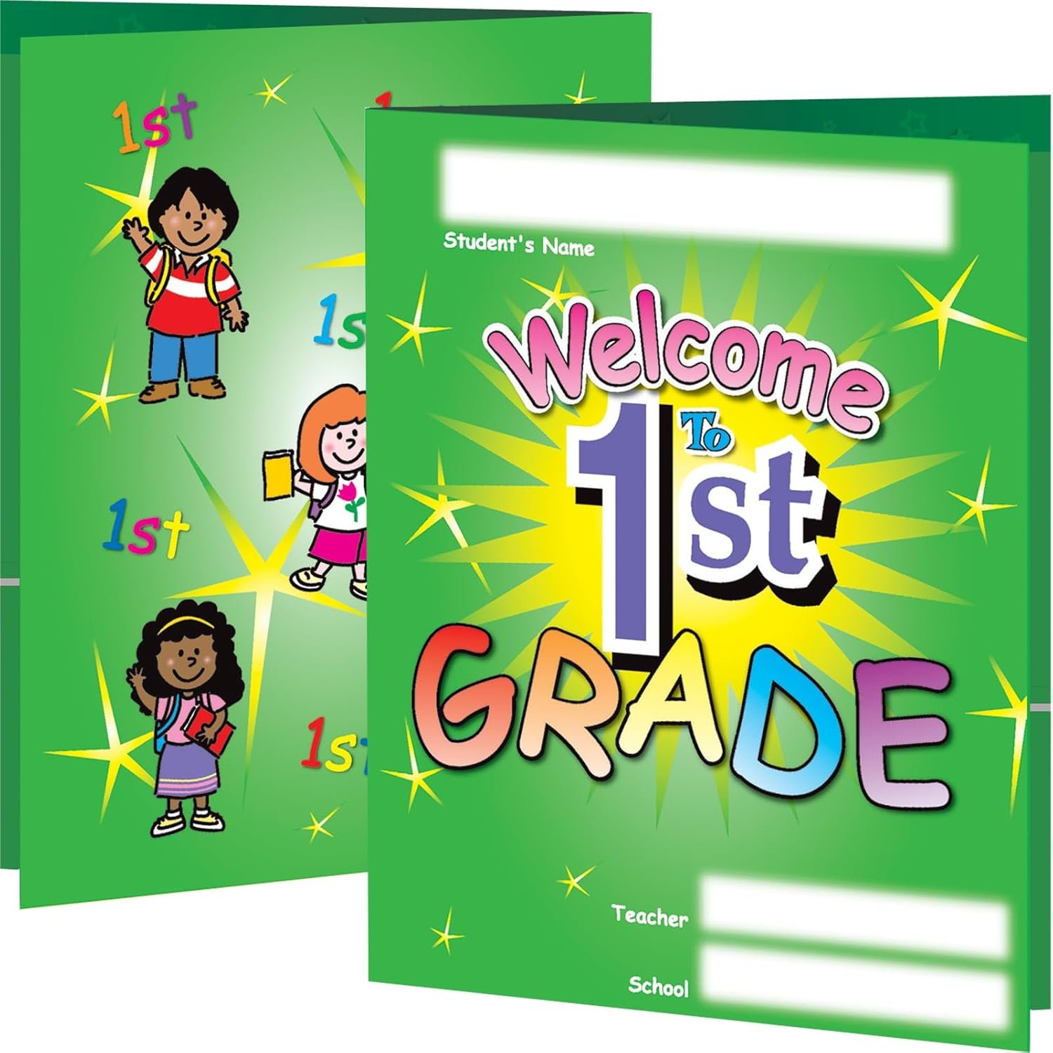 Really Good Stuff Welcome to First Grade Folders - 12 folders