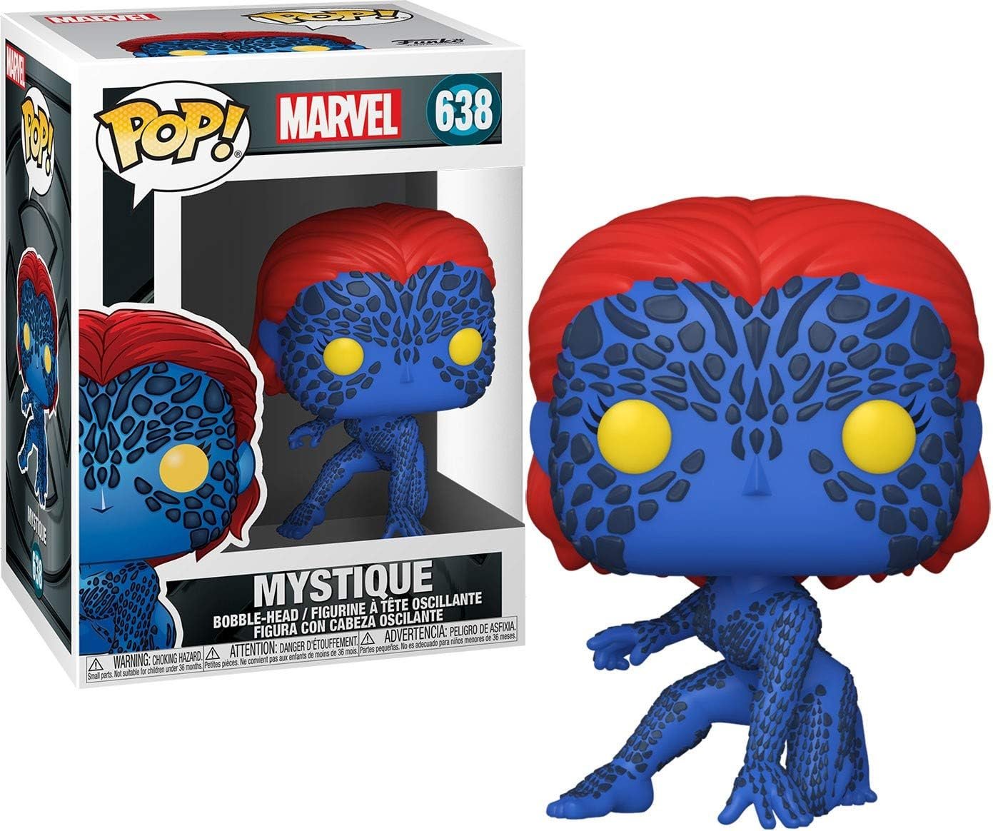 Funko Pop! Marvel: X-Men 20th Anniversary - Mystique, Multicolor, 3.75 inches