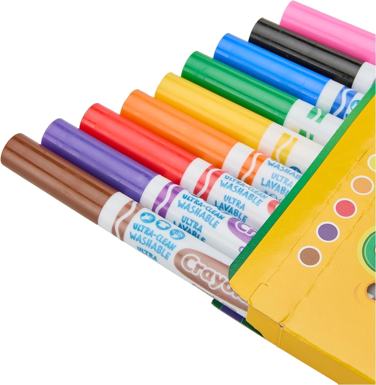 Crayola Ultraclean Broadline Classic Washable Markers (10 Count), (Pack of 3) - Image 3