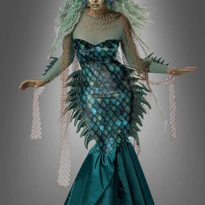 California Costumes Dark Sea Siren, Women's Costume, Small,Blue