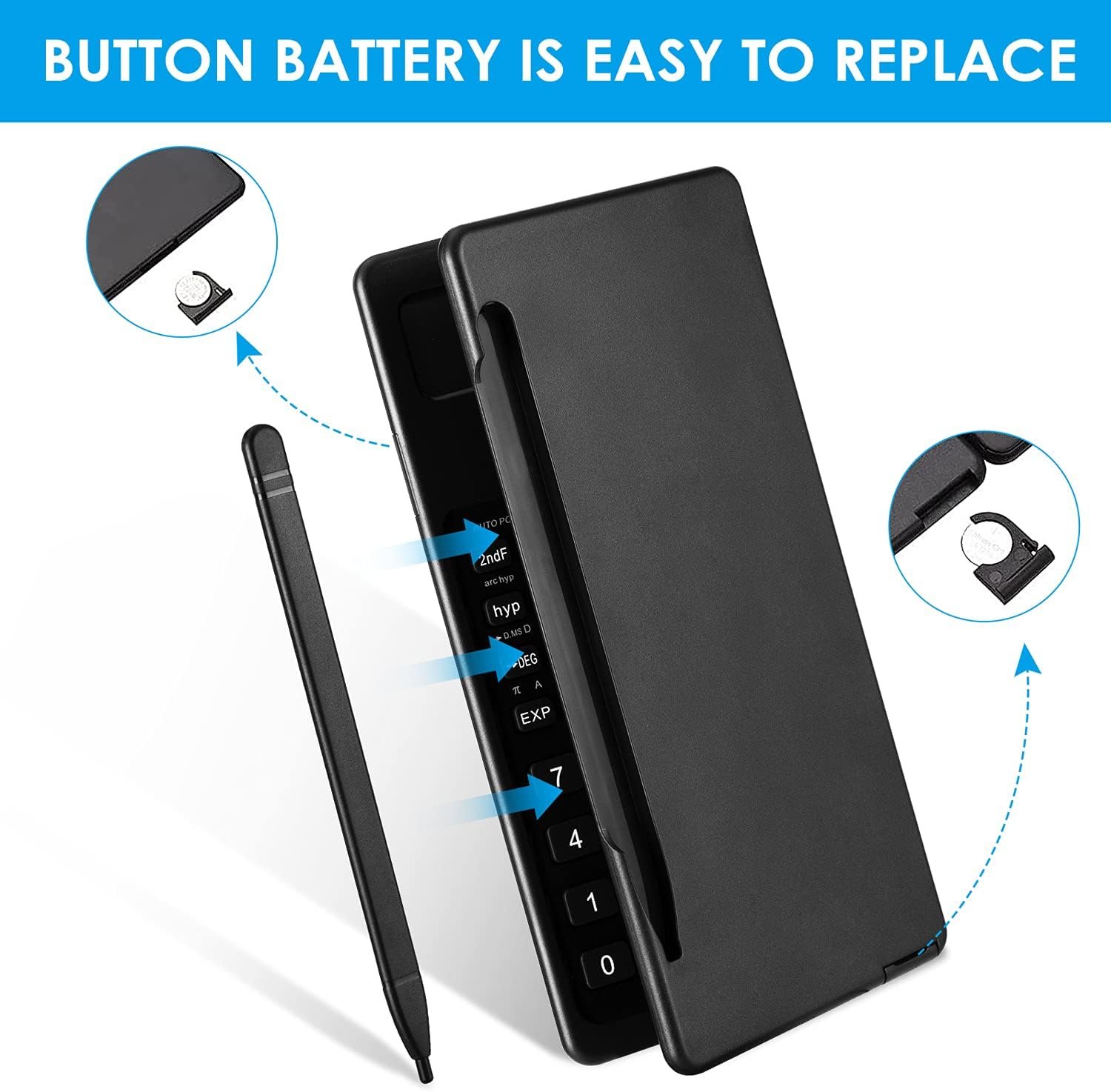 Scientific Calculators for Students, 10-Digit Large Screen, Math Calculator with Notepad, Classroom Must Haves for Middle High School Supplies & College (Black) - Image 5