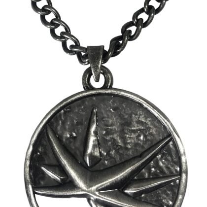 JINX Netflix's The Witcher Yennefer Obsidian Star Medallion Necklace + Wooden Collector Box
