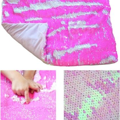 Weighted Lap Pad for Kids - 5lb Sensory Lap Blanket with Sequin Flip Fabric for Tactile Stimulation Engagement - Sensory Companion for Everyday Use