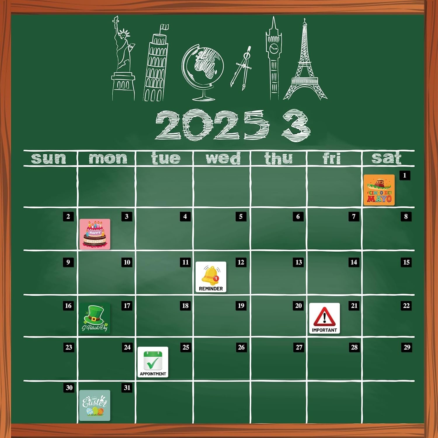 Holiday Magnets for Magnetic Calendar - 42PCS First Day of School Patriot Columbus Day Halloween Calendar Magnet Seasonal Magnetic Calendar for Classroom Home Festival Office Whiteboar - Image 5