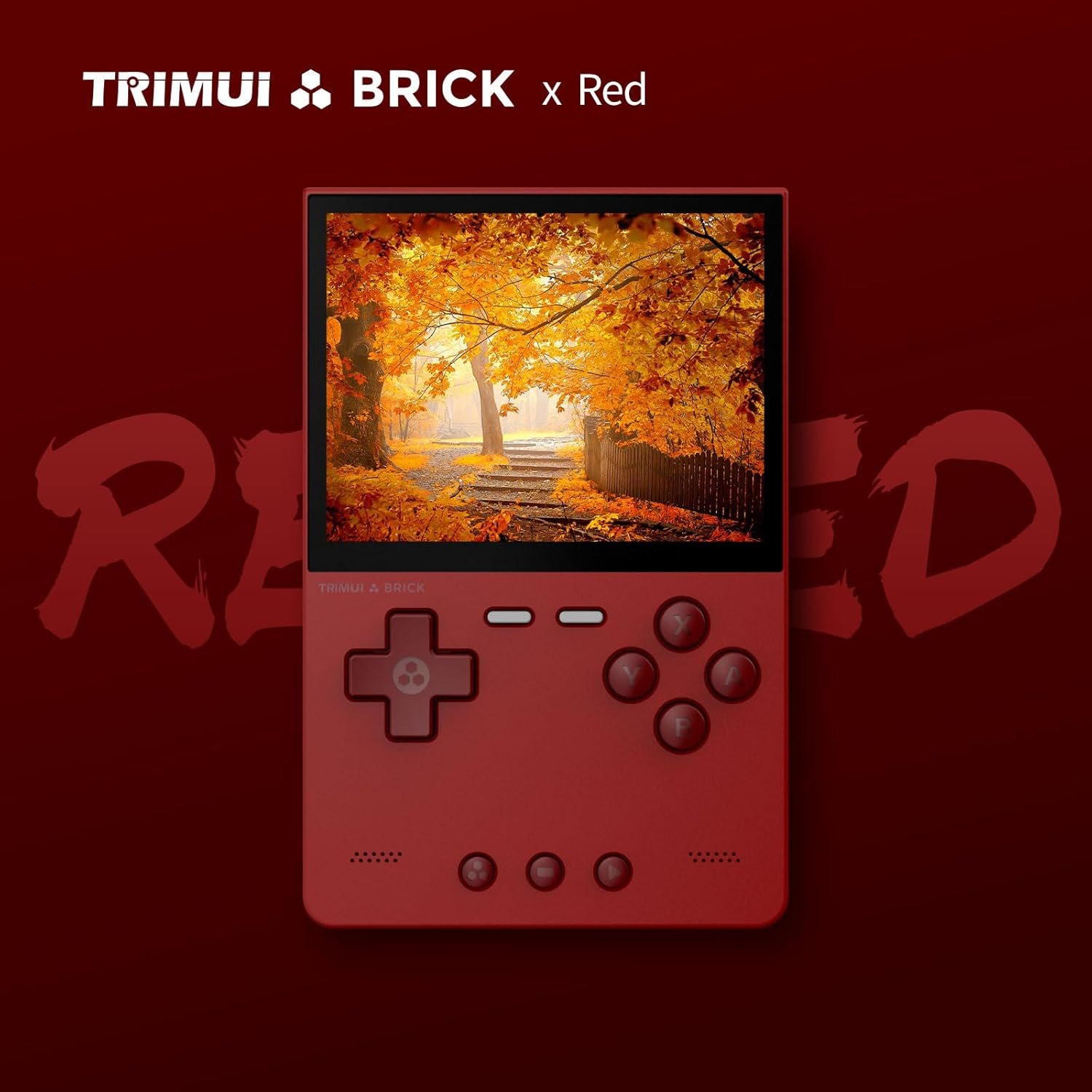 Trimui Brick Retro Game Console 3.2-Inches 1024x768 IPS Screen Built-in 128G TF Card Video Gaming Consoles 3000mAh Lithium Battery Supports Multiple Simulators Casual Game Console(Red) - Image 2