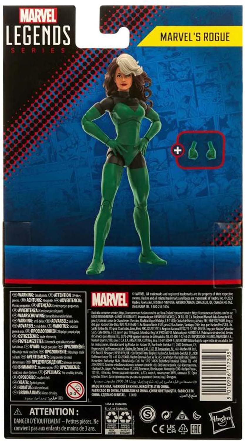 Marvel Legends Series Rogue, Uncanny X-Men Collectible 6 Inch Action Figures, 2 Accessories - Image 6
