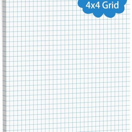 Large Graph Paper Pad 11 x 17, Grid Paper, 4x4 Graph Ruled, Blueprint Quadrille Pad, 30 Sheets Engineering Paper, Drafting Paper, Graft Paper for Architect Engineer Designer Mathematician Draftsman