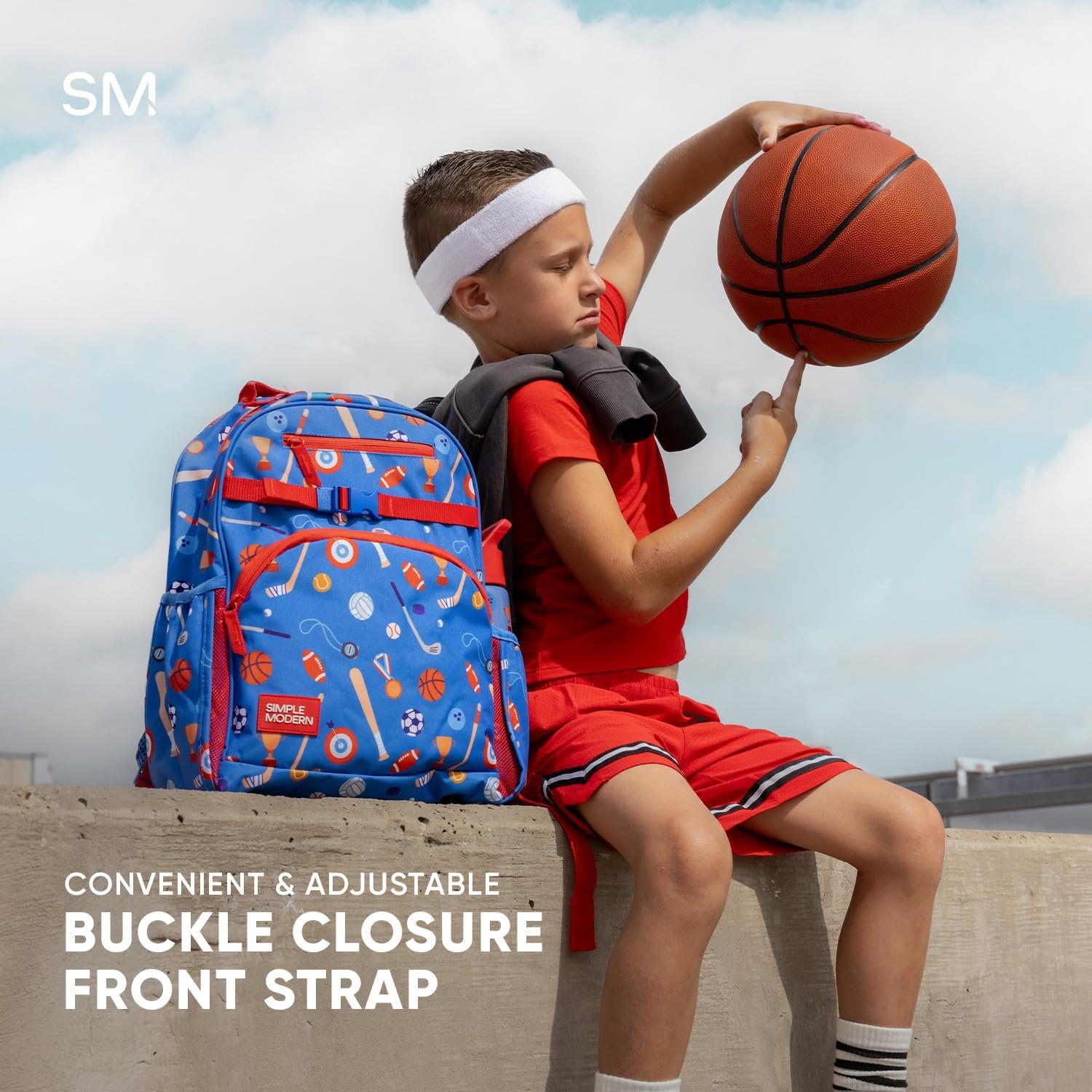 Simple Modern Medium Toddler Backpack for School Girls and Boys | Kindergarten Elementary Kids Backpack | Fletcher Collection | Kids - 15" tall | Rainbow Leopard - Image 9