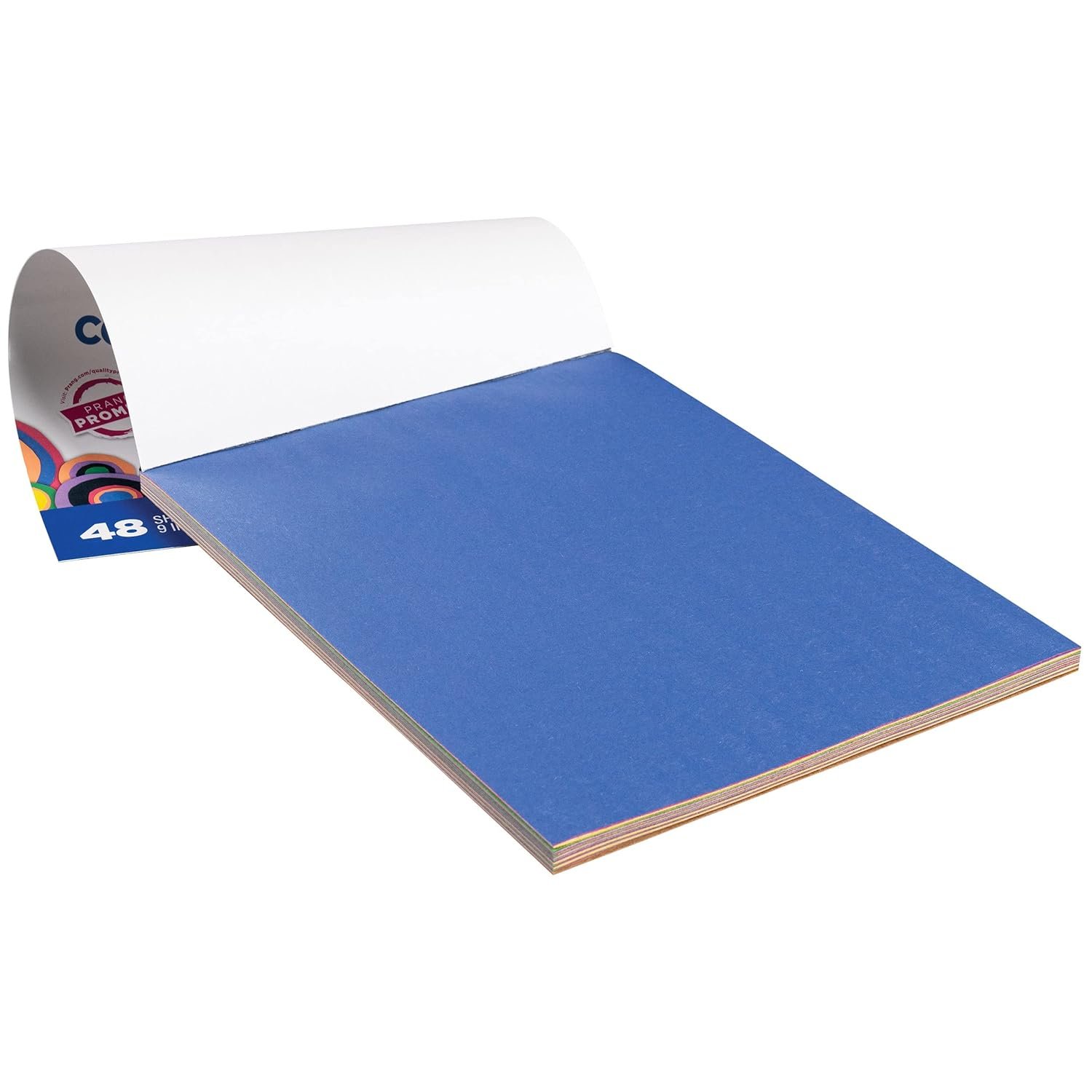 Prang (Formerly SunWorks) Medium Weight Construction Paper Pad, 8 Assorted Colors, 9" x 12", 48 Sheets - Image 4
