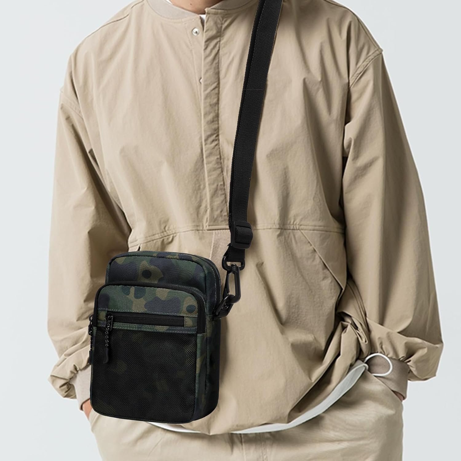 Lohol Small Messenger Bag for Men Women, Water Resistant Adjustable Crossbody Sling bag Purse for Travel Sports - Image 8