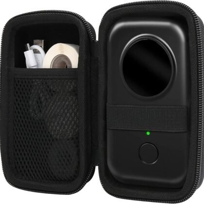 Aenllosi Hard Storage Case Compatible with Phomemo D30 Bluetooth Wireless Mini Label Printer.（Only Case,Black）