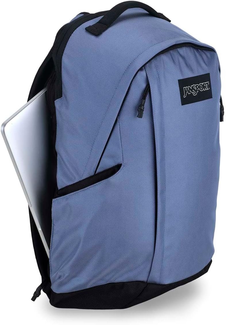 JanSport Station Pack – Large Backpack with Side Access Padded Laptop Sleeve, Dual Water Bottle Pockets, and Organizer Loft Pocket, Elemental Blue - Image 4