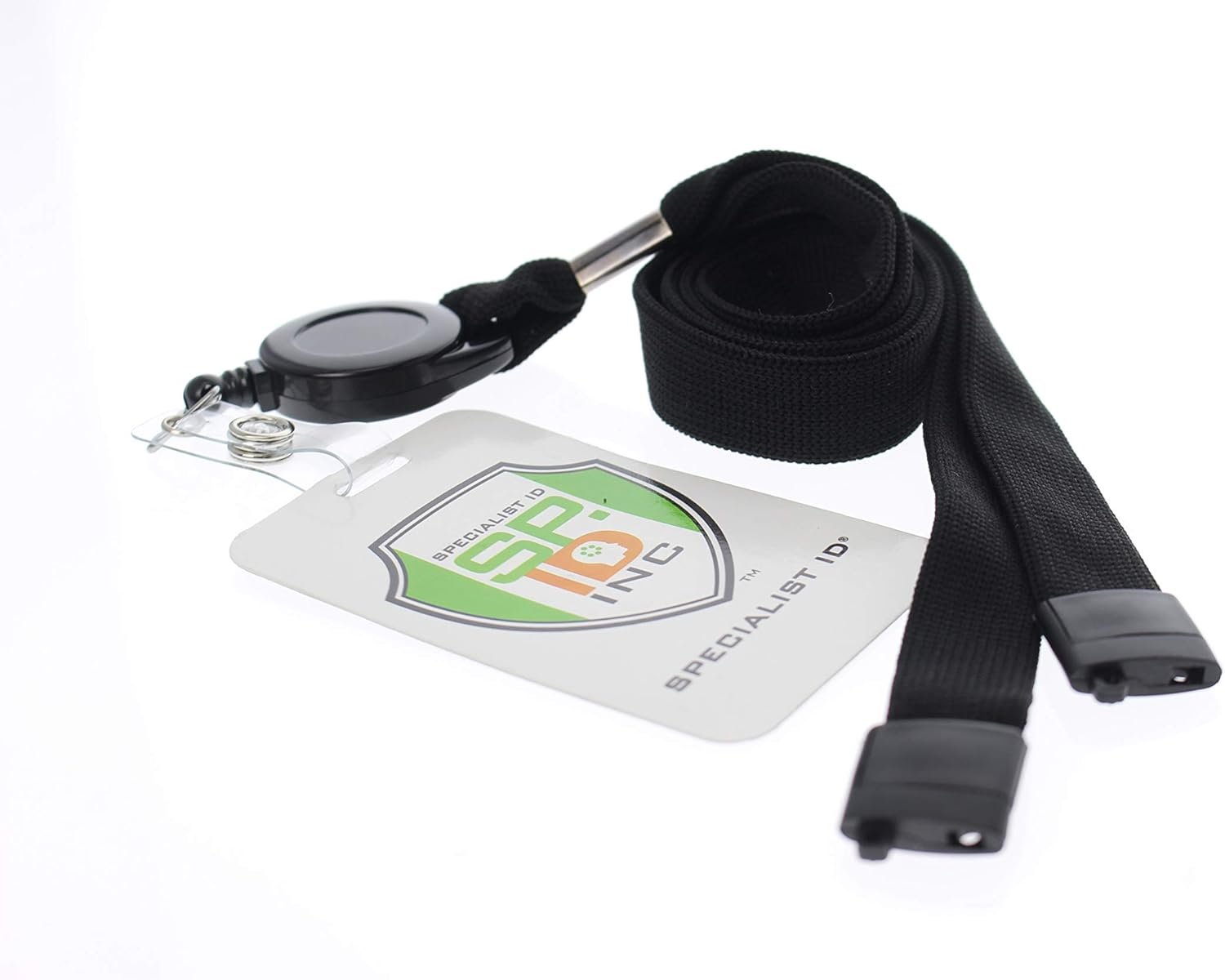 Specialist ID 5 Pack - Comfort Black Breakaway Lanyard & Retractable Badge Reel Combo - Image 4