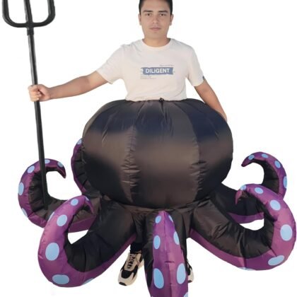 Inflatable Octopus Costume - Funny Blow Up Costume for Halloween, Birthday