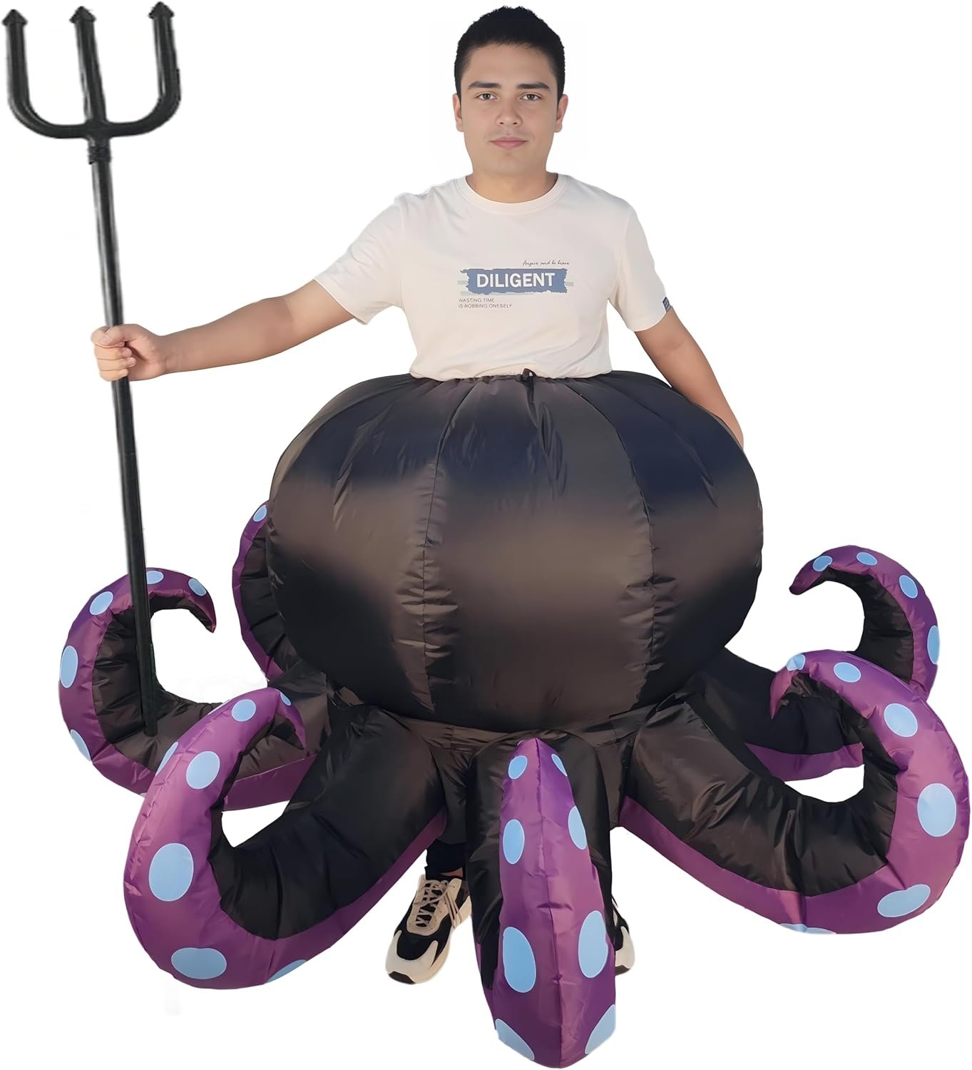 Inflatable Octopus Costume - Funny Blow Up Costume for Halloween, Birthday