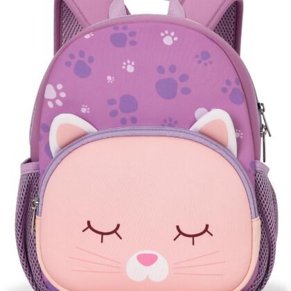 Toddler Backpacks for Girls 2-4: Baby Preschool Backpack - Kids Cat Backpack for Boys Girls - 12inch Mini School Bag