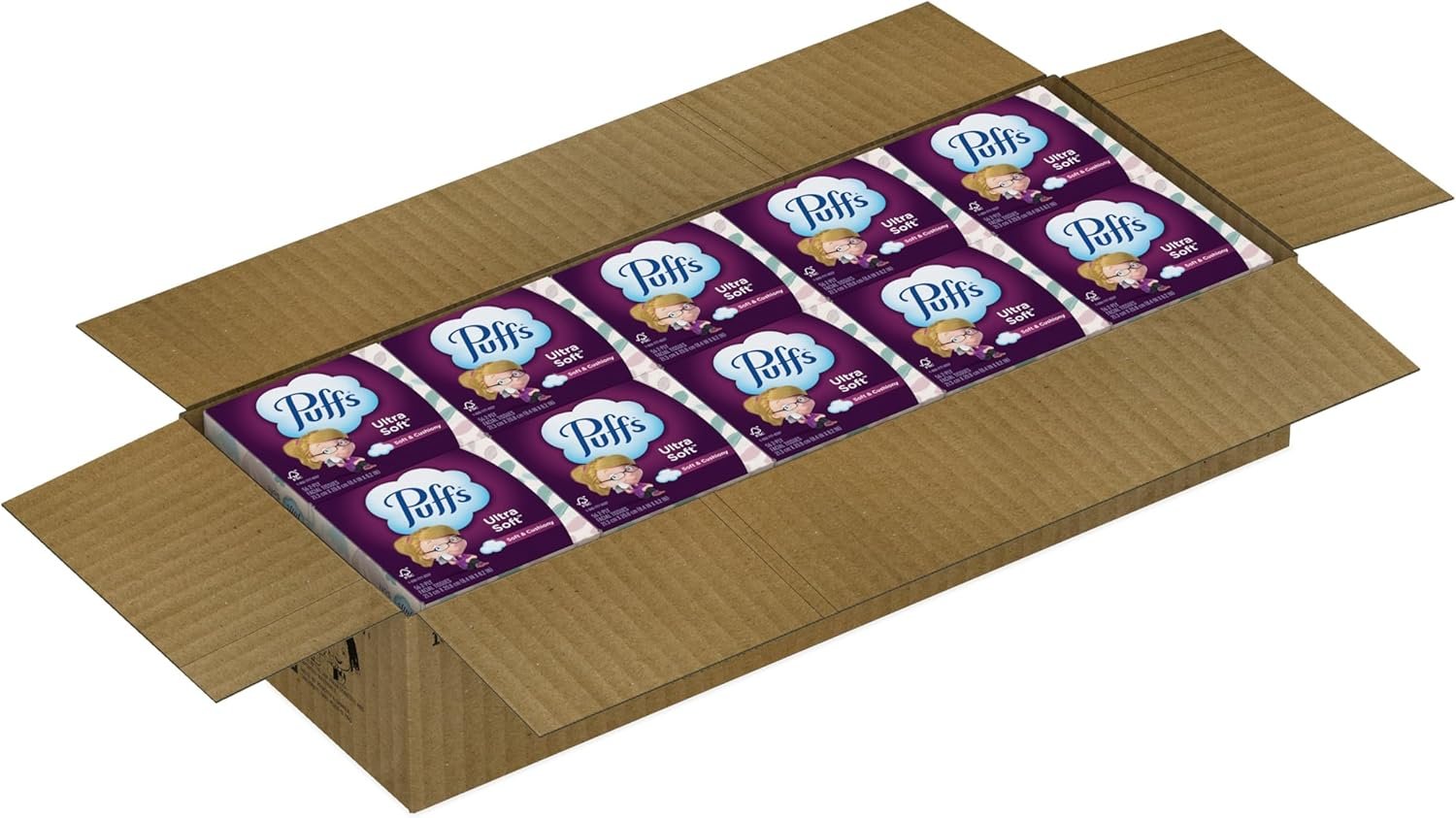 Puffs Ultra Soft Non-Lotion Tissues, 10 Cubes, 56 Tissues Per Box - Image 12
