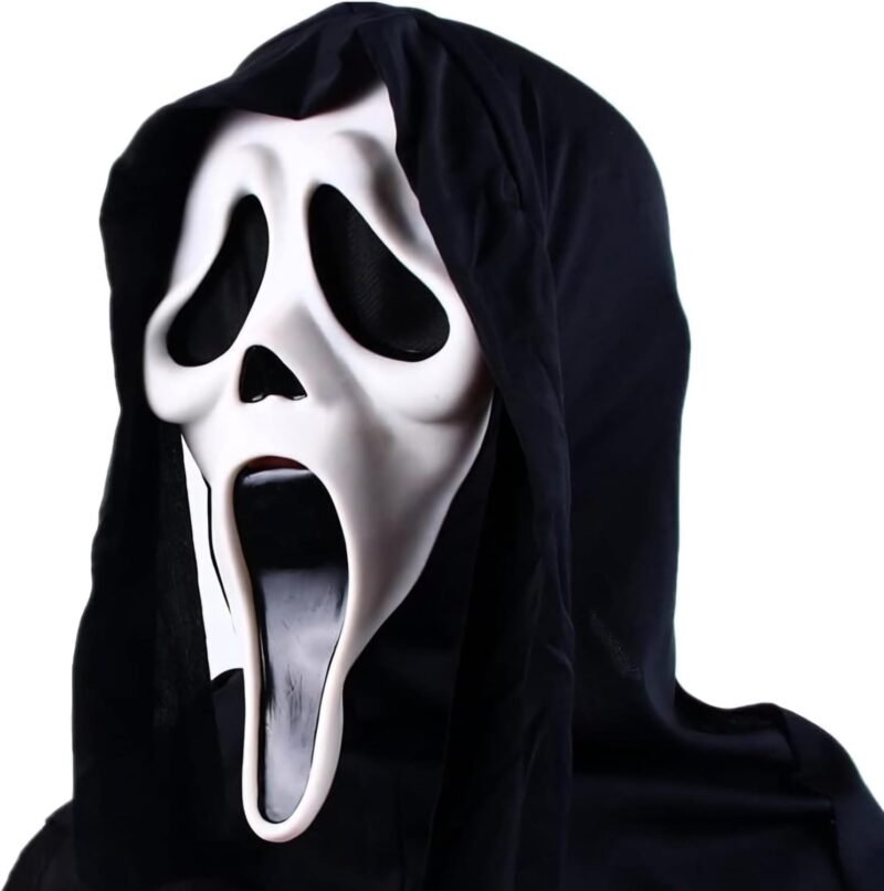 Scary Scream Face Mask for Halloween Horror Scream Face Mask for Halloween Costume Cosplay Party Decoration - Image 4