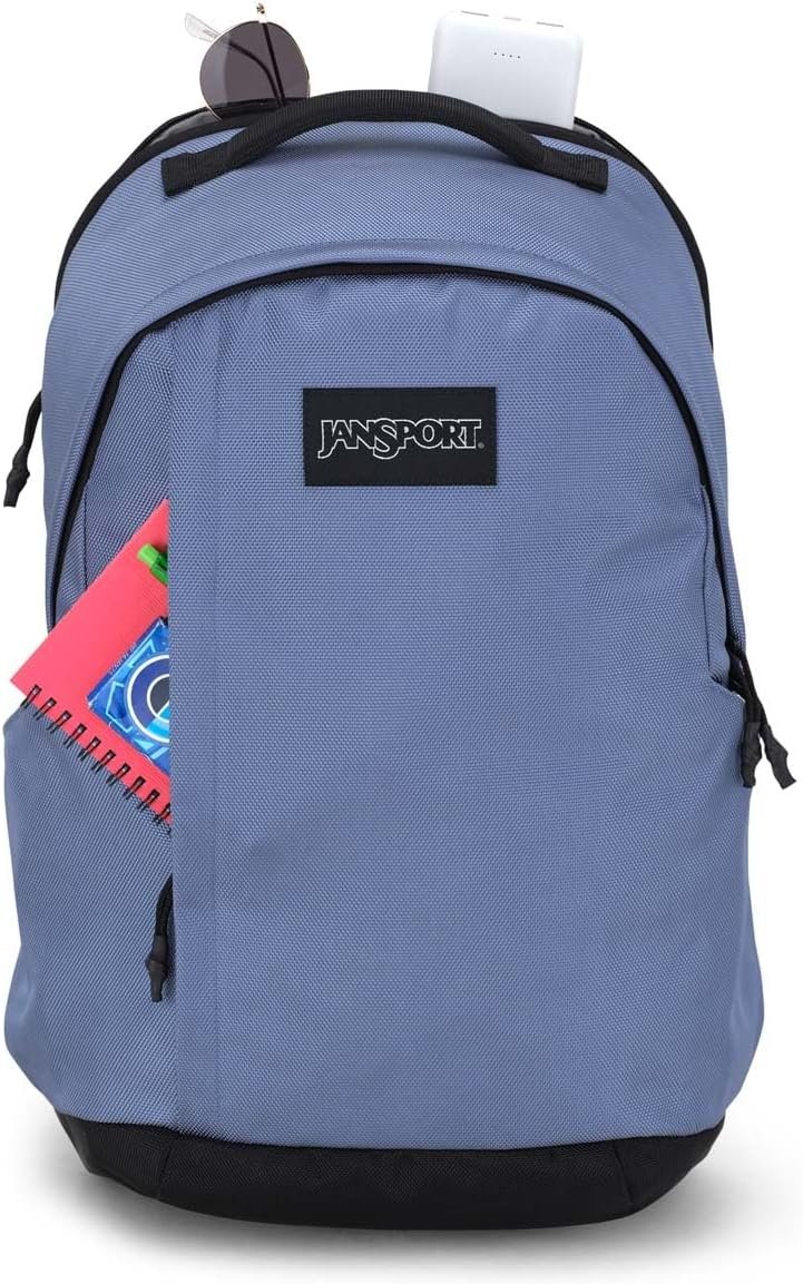 JanSport Station Pack – Large Backpack with Side Access Padded Laptop Sleeve, Dual Water Bottle Pockets, and Organizer Loft Pocket, Elemental Blue - Image 5