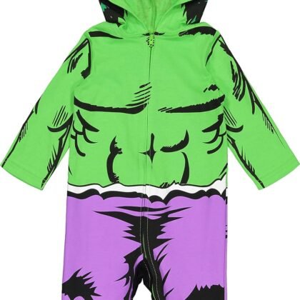 Marvel Avengers Spider-Verse Spider-Man Venom Iron Man Zip Up Cosplay Coverall Newborn to Little Kid