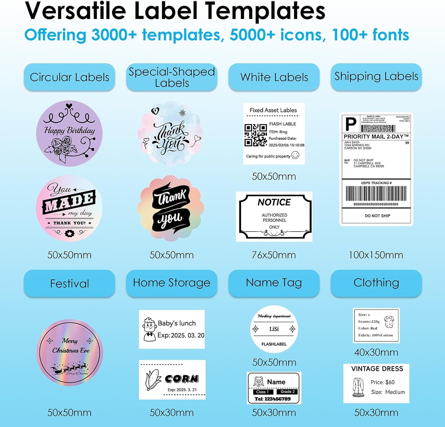 Bluetooth Thermal Shipping Label Printer, 4x6 Portabel Thermal Address Label Printer for Small Bussiness, Compatible with iPhone,Android,Windows,Mac,Chromebook –Works with eBay Shopify USPS&More - Image 4